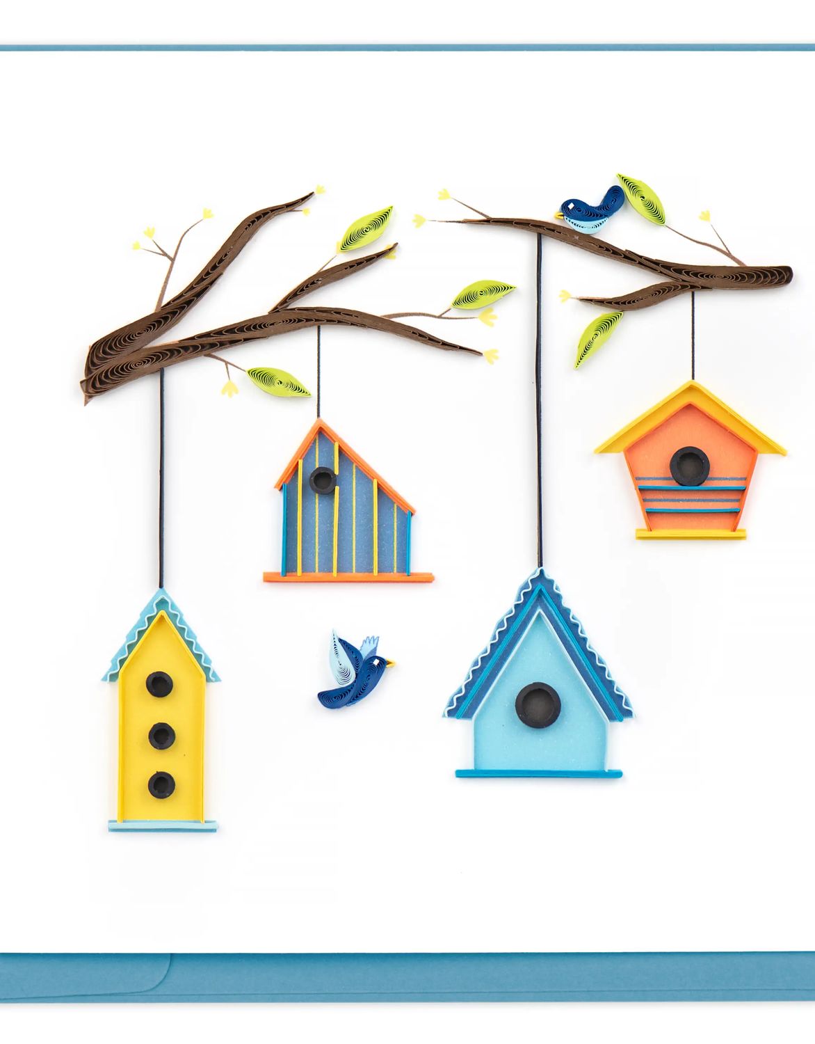 Birdhouse Tree Quilling Card, Vietnam