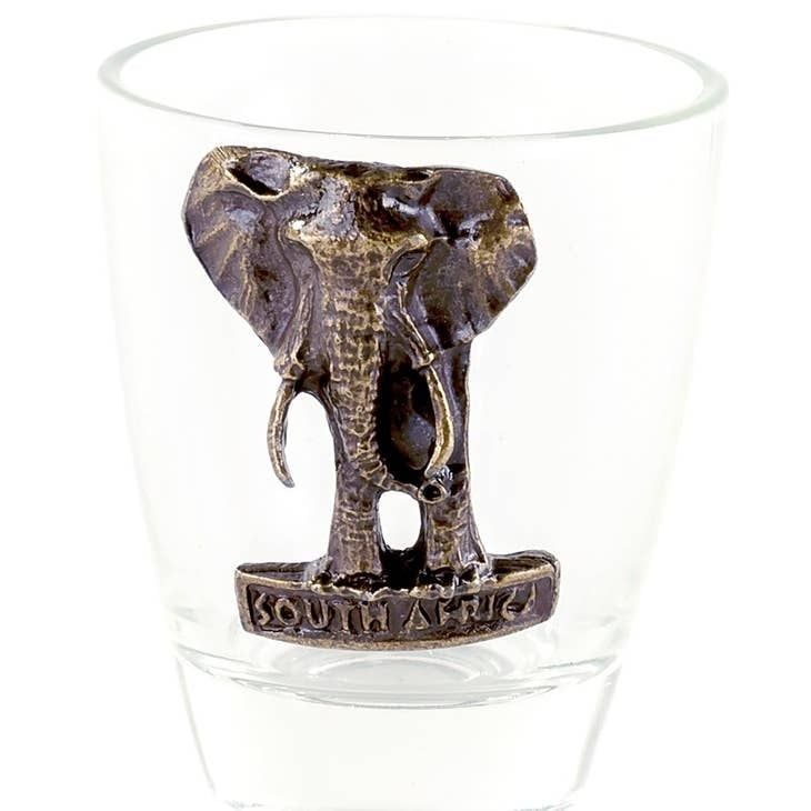 Brass Elephant Shot Glass, South Africa