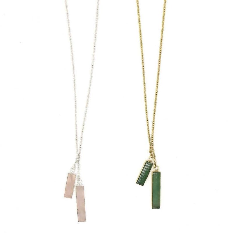 Double Trouble Necklace Brass, India
