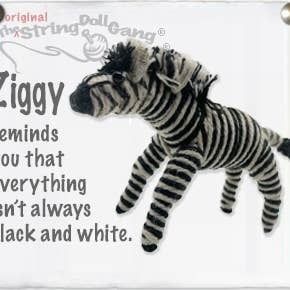 Ziggy Zebra Keychain, Thailand