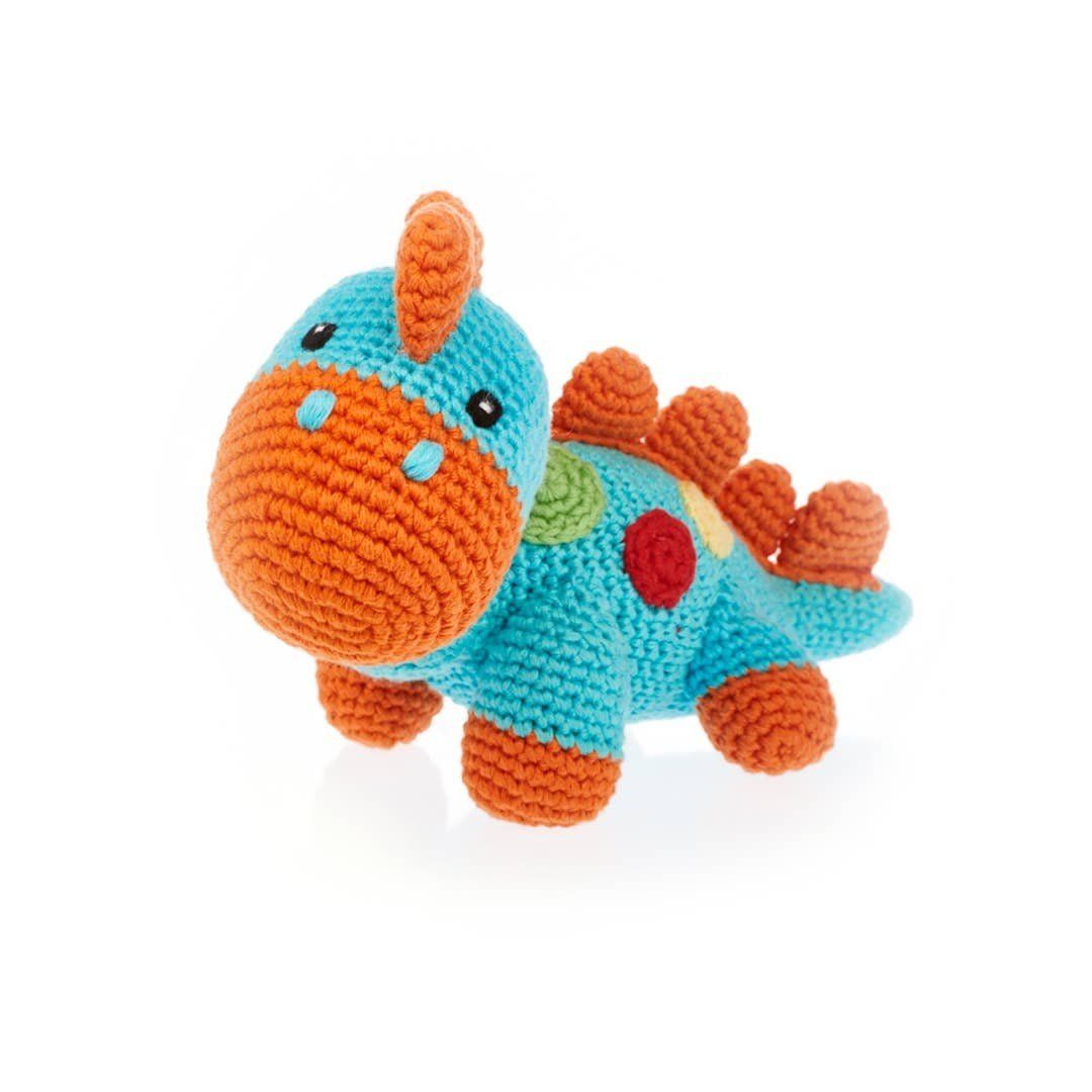 Stegosaurus Plush Dino, Turquoise, Bangladesh