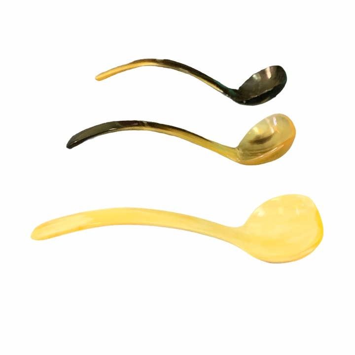 Curved Sugar Horn Spoon, Uganda