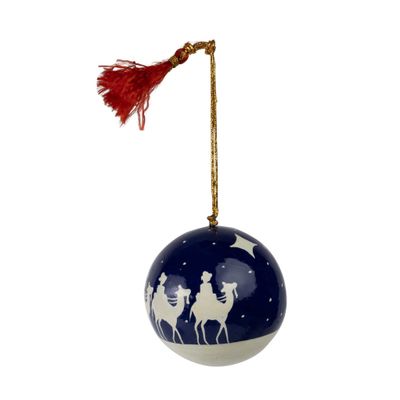 Three Wisemen Ball Ornament, India