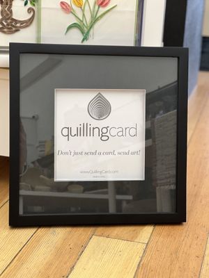 Large Quilling Card Frame - Black