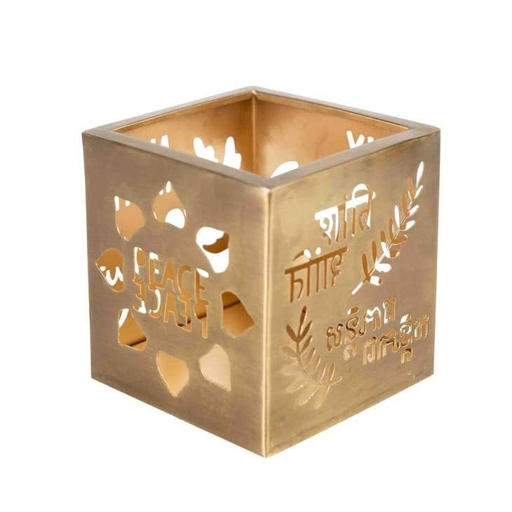 Paz World Peace Candleholder, India