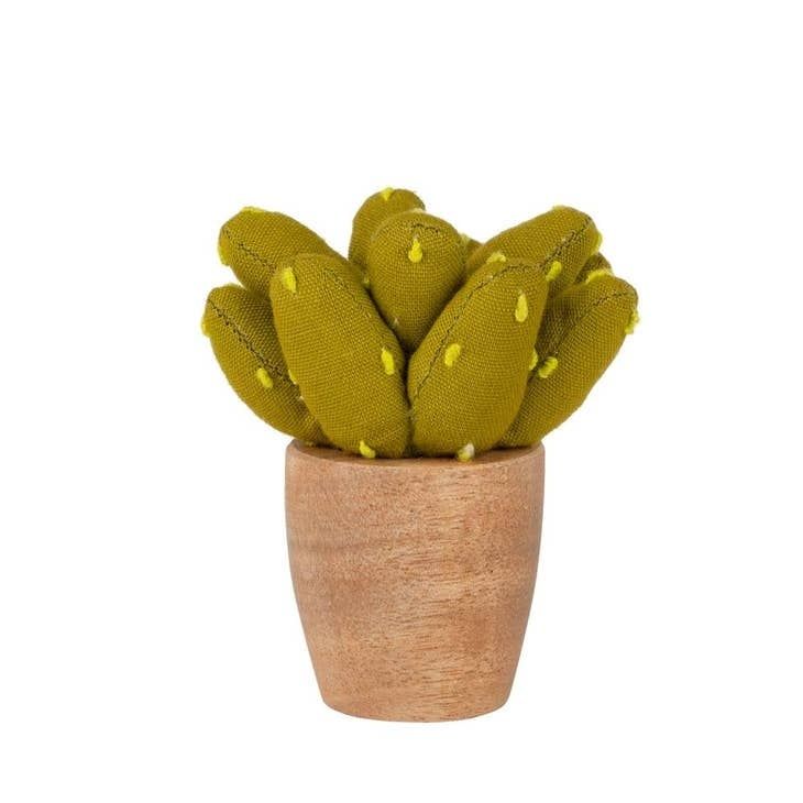Handmade Mini Cotton Prickly Pear Cactus, India