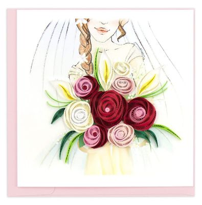 Bridal Bouquet Quilling Card, Vietnam