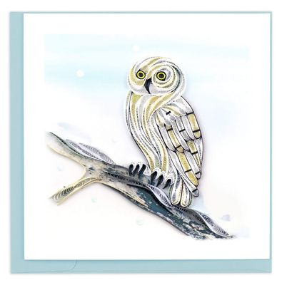 Snowy Owl Quilling Card, Vietnam