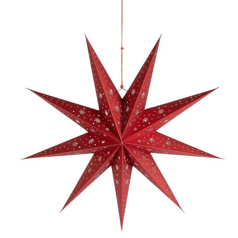 3D Red Paper Star