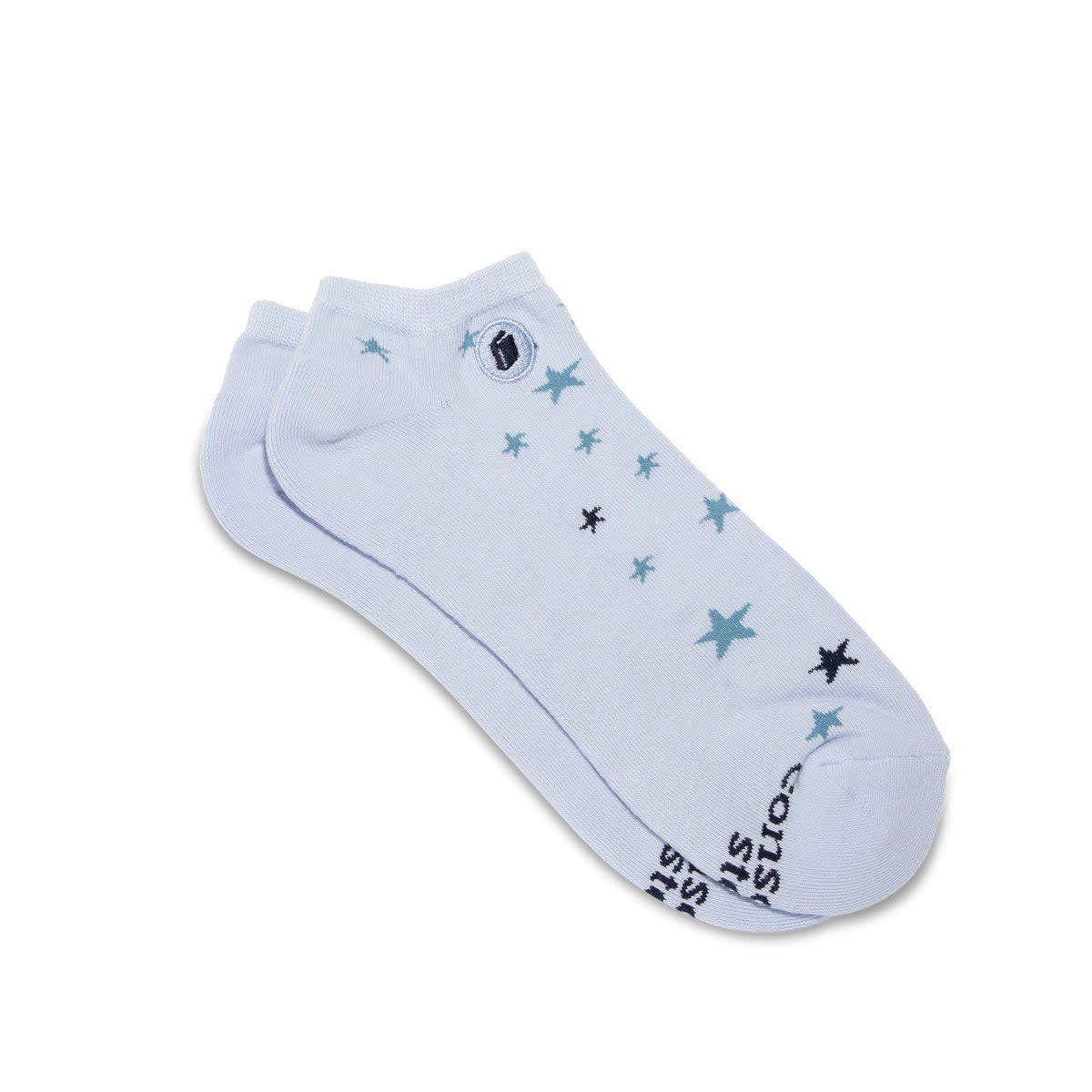 Conscious Step Socks that Give Books, Scattered Stars, Ankle, Medium