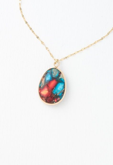 Mosaic Jasper Necklace, China