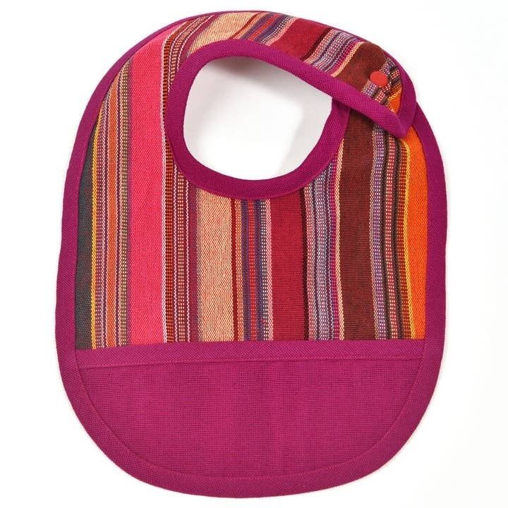 Hand Woven Baby Bib with Pocket, Guatemala