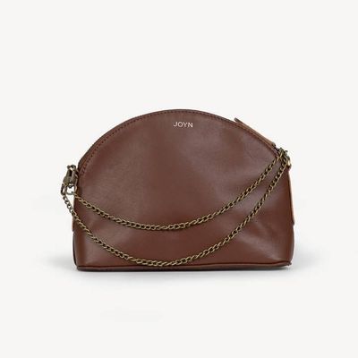 Mini Halfmoon Purse with Gold Chain, India