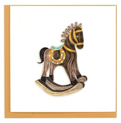 Rocking Horse Quilling Card, Vietnam