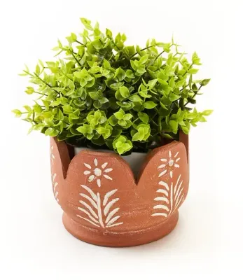 Terracotta Petals Planter, India