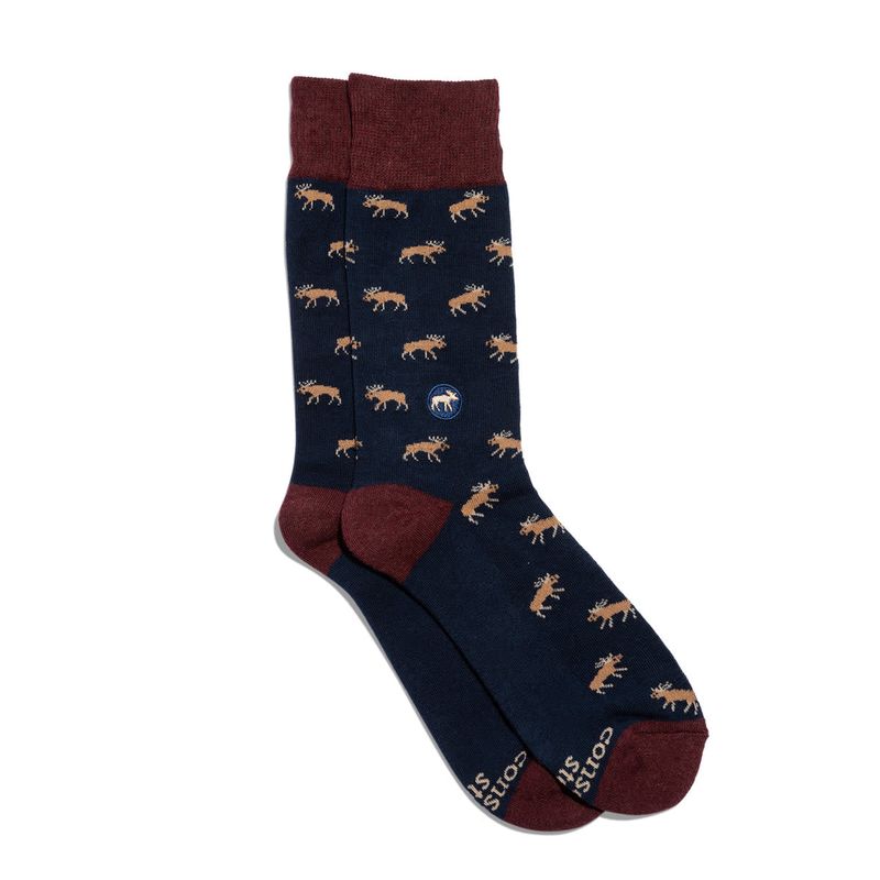 Conscious Step Socks  Protect Moose, Medium