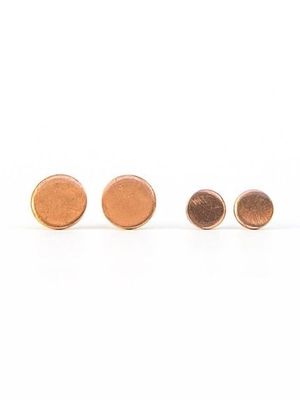 Lupe Copper Stud Earrings, Chile