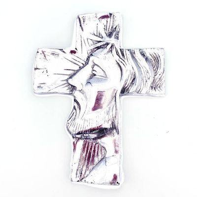 Recycled Aluminum Savior Silhouette Large, Nicaragua