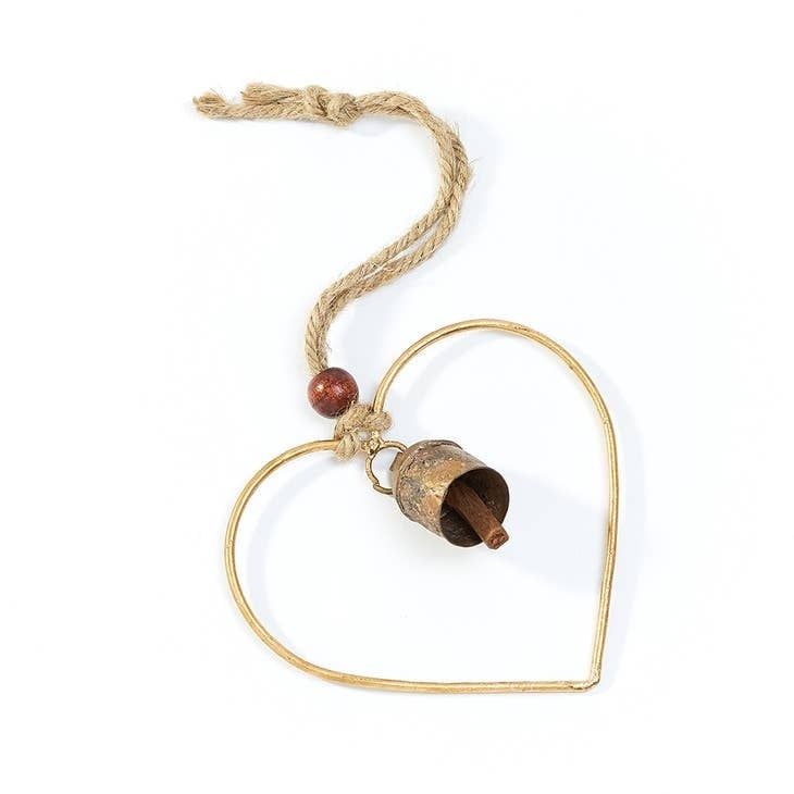 Air Element Heart Bell Wind Chime, India