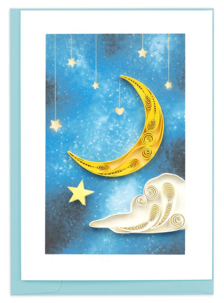 Moon and Stars Quilling Card Mini, Vietnam