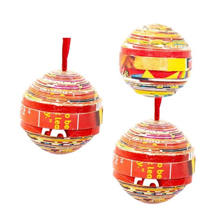 Paper Mache Ball Ornament, Haiti
