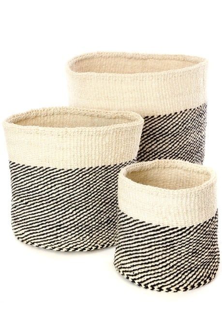 Twill Sisal Basket Large, Kenya