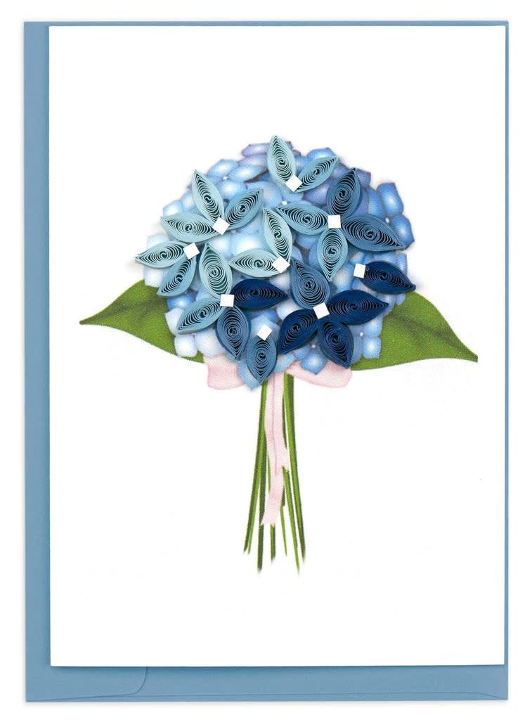 Blue Hydrangea Quilling Card Mini, Vietnam