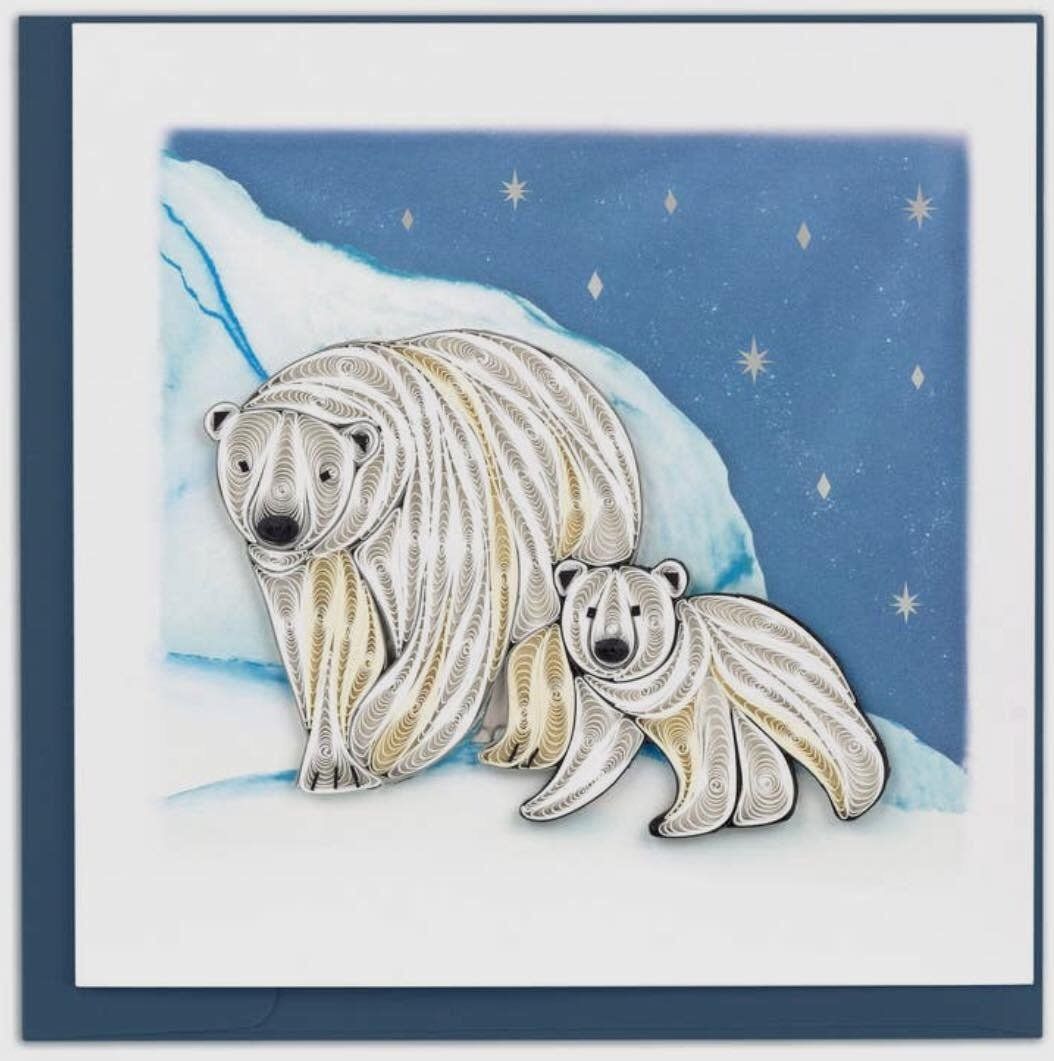 Polar Bears Quilling Card, Vietnam