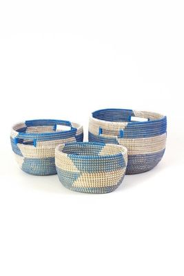 Herringbone Sewing Basket, Medium, Senegal
