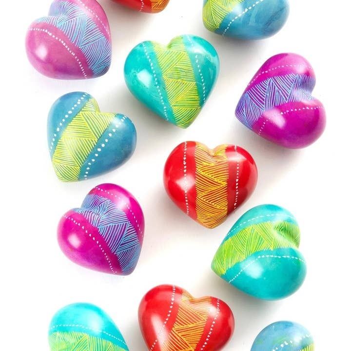 Geo Soapstone Keepsake Heart, Kenya