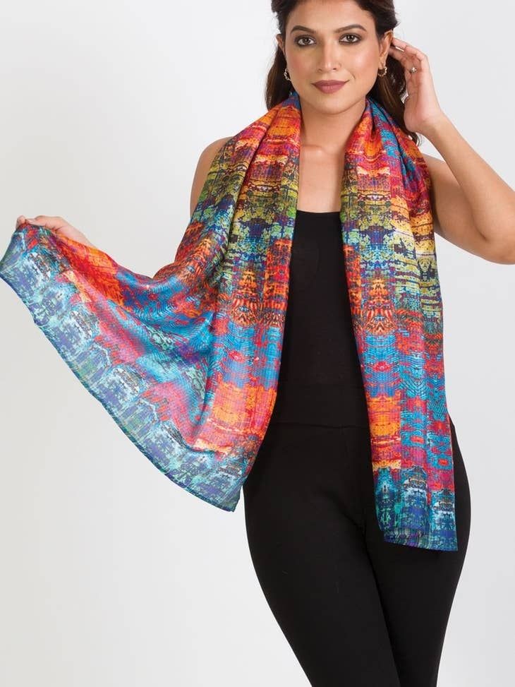 Anaya Cupro Scarf, India