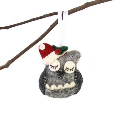 Owl Felt Ornament, Nepal