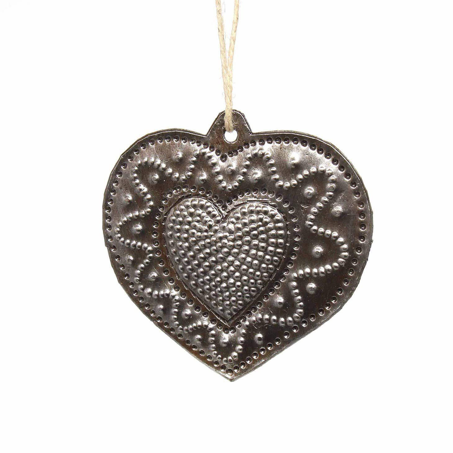 Swirly Heart Ornament, Haiti