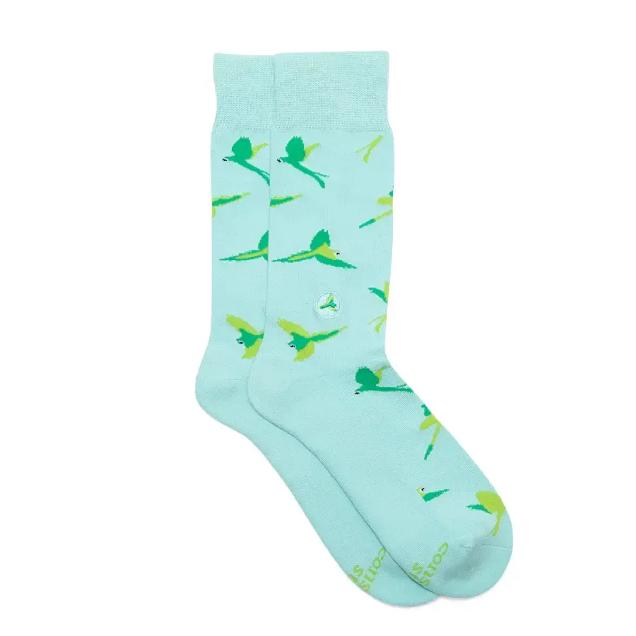 Conscious Step Socks that Protect Macaws, Blue, Small