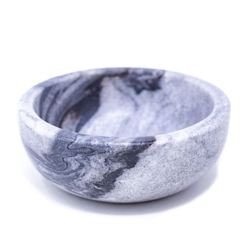 Handmade Marble Bowl Grey, India