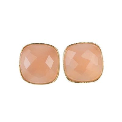 Rose Onyx Stud Earrings, India