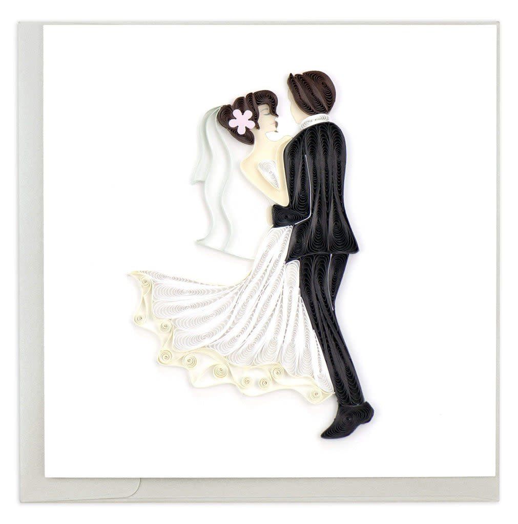 Dancing Bride and Groom Quilling Card, Vietnam