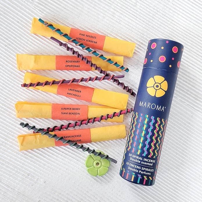 Spiral Incense Yellow Set, India