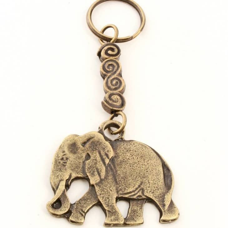 Brass Elephant Keychains,  South Africa