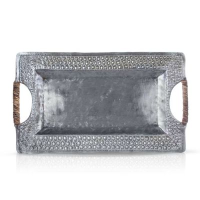 Fish Scale Pattern Steel Drum Decorative Tray, Haiti