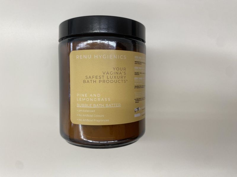 Pine and Lemongrass Bubble Bath Batter, Renu Hygienics