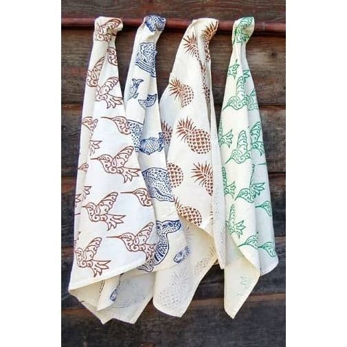 Blockprint Dish Towel, Nepal
