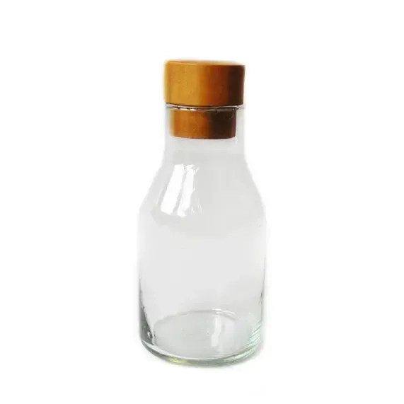 Carafe with Teakwood Topper, Guatemala