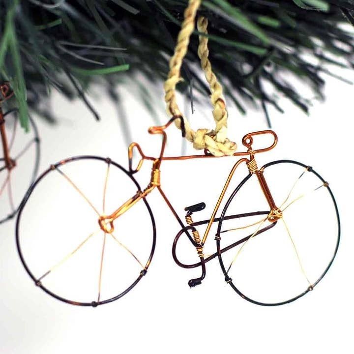 Recycled Wire Bicycle Ornament, Kenya