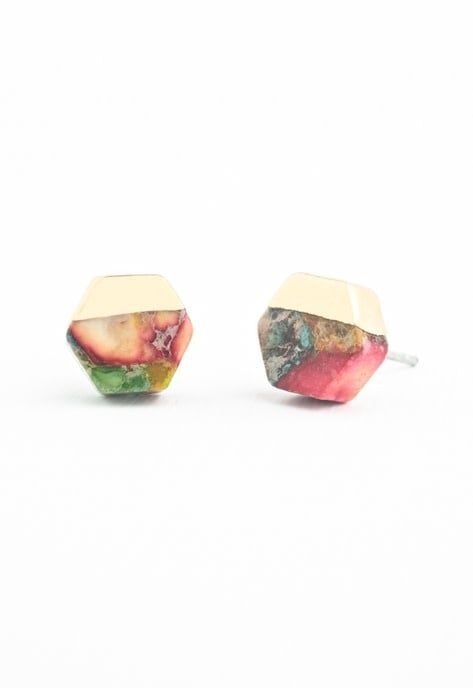 Sedona Stud Earrings in Multicolored, China
