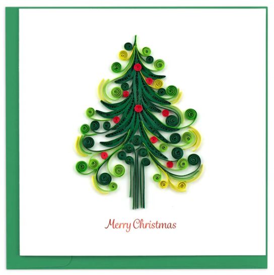 Christmas Tree Quilling Card, Vietnam