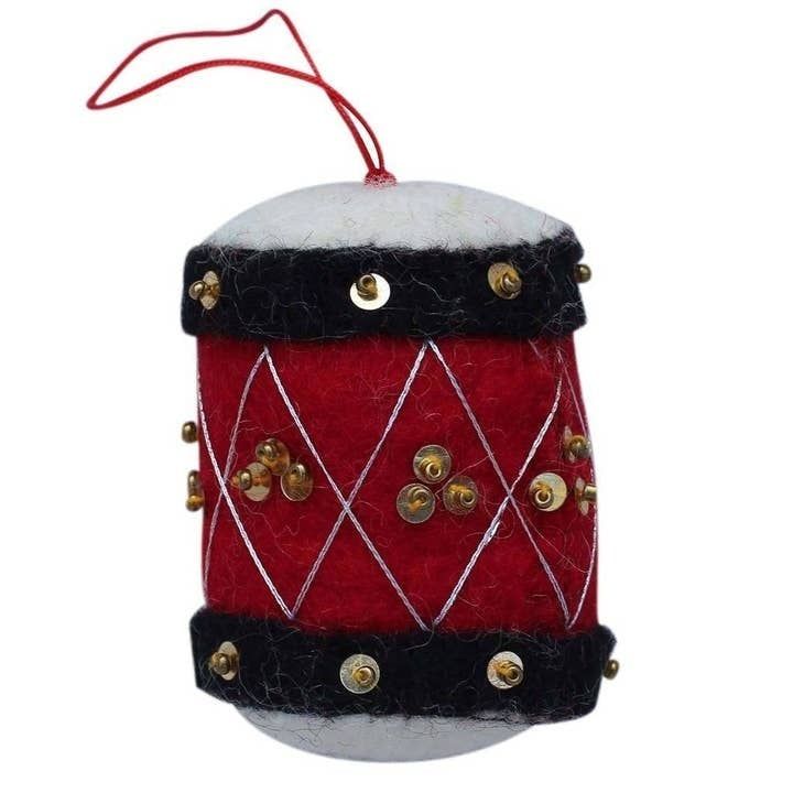 Drum Felt Ornament, Nepal