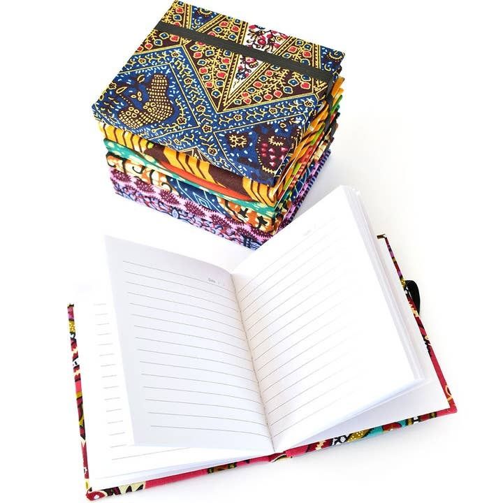 Ankara Cloth Mini Notebook, Ghana