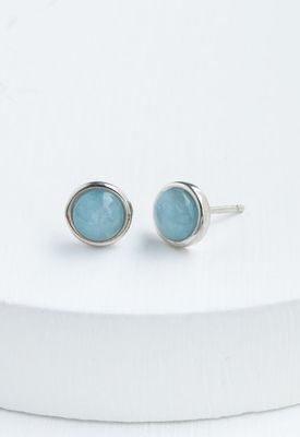 Breathe Aquamarine Studs, China