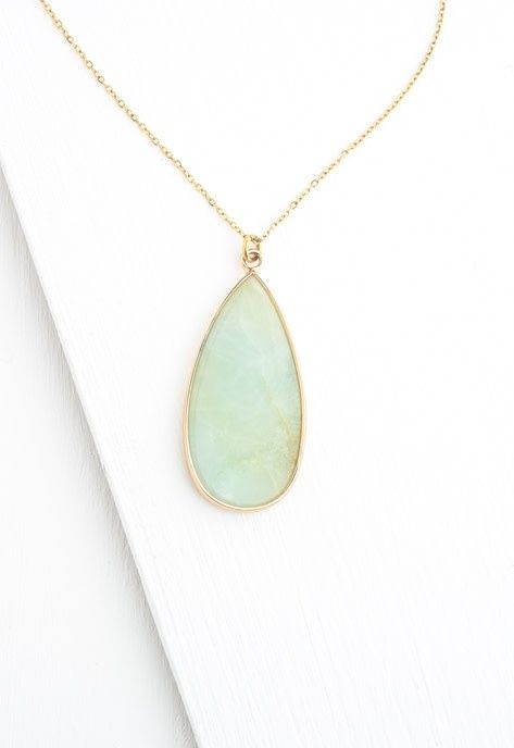 Everlasting Teardrop Necklace in Amazonite, China